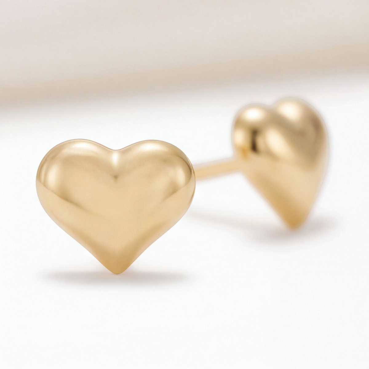 18K Gold Plated Golden Heart Earring 144