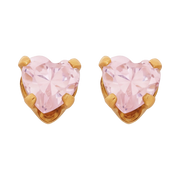 18K Gold Plated Heart Diamond Earring 145