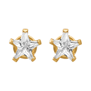18K Gold Plated Diamond Star Earring 150