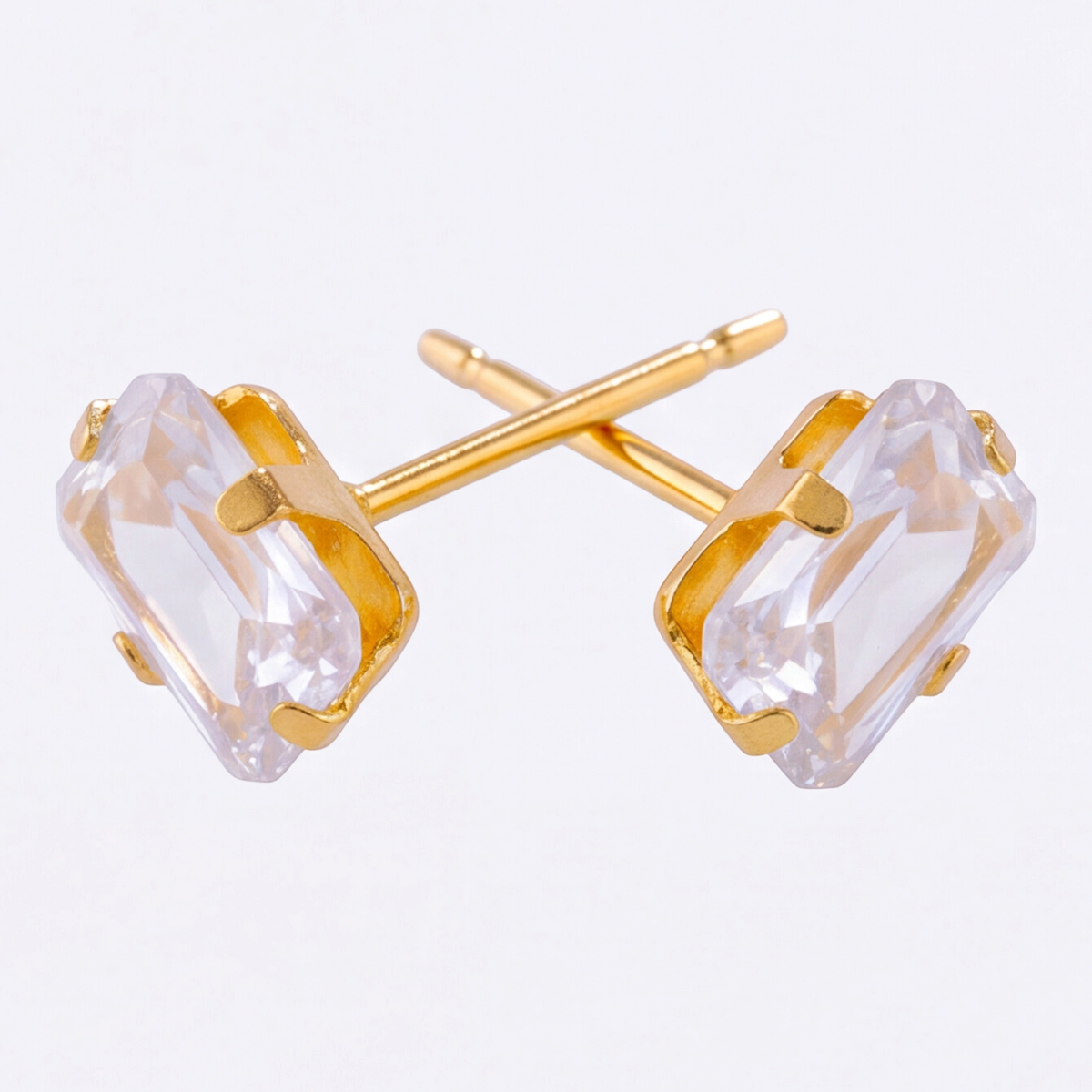 18K Gold Plated Diamond Earring 153
