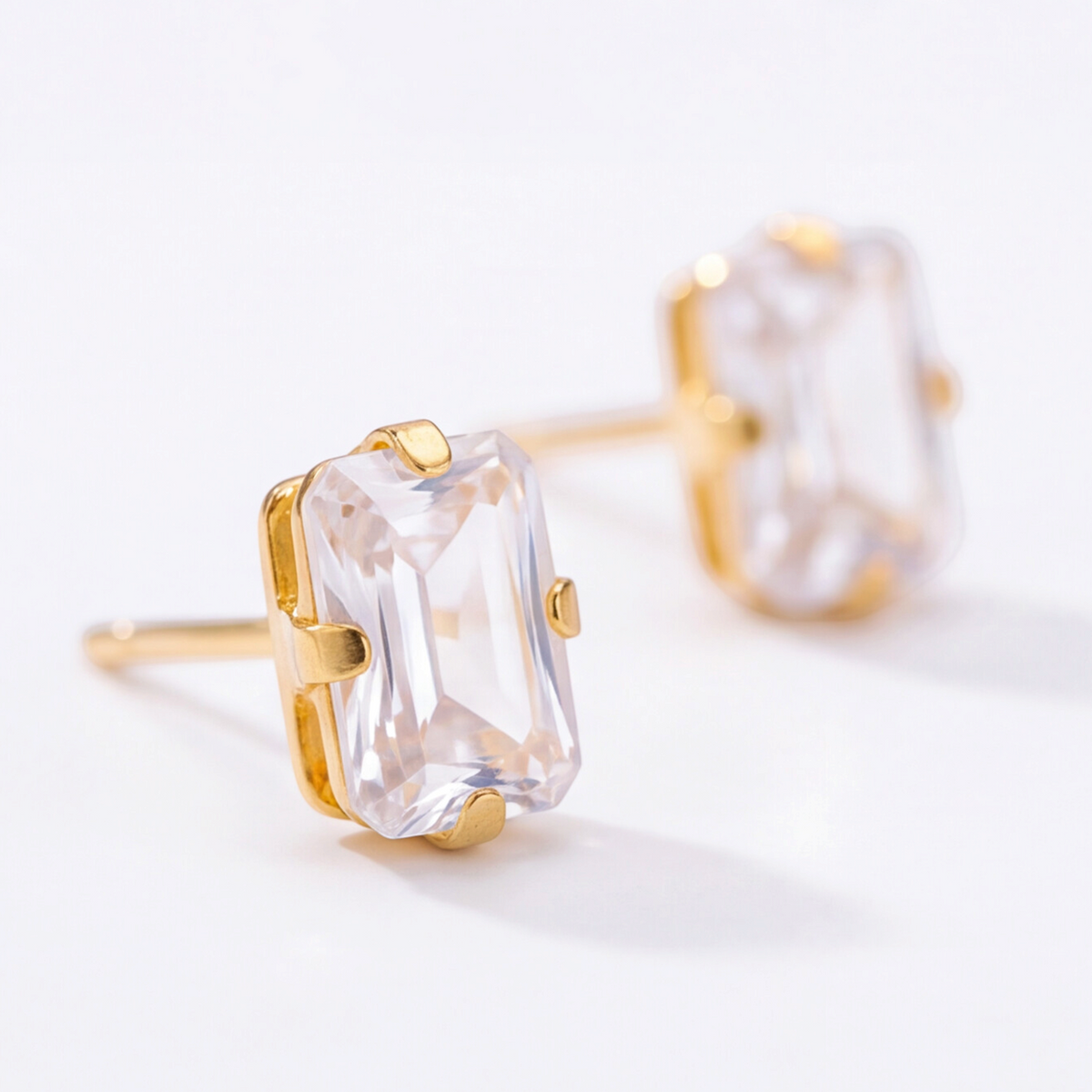 18K Gold Plated Diamond Earring 153