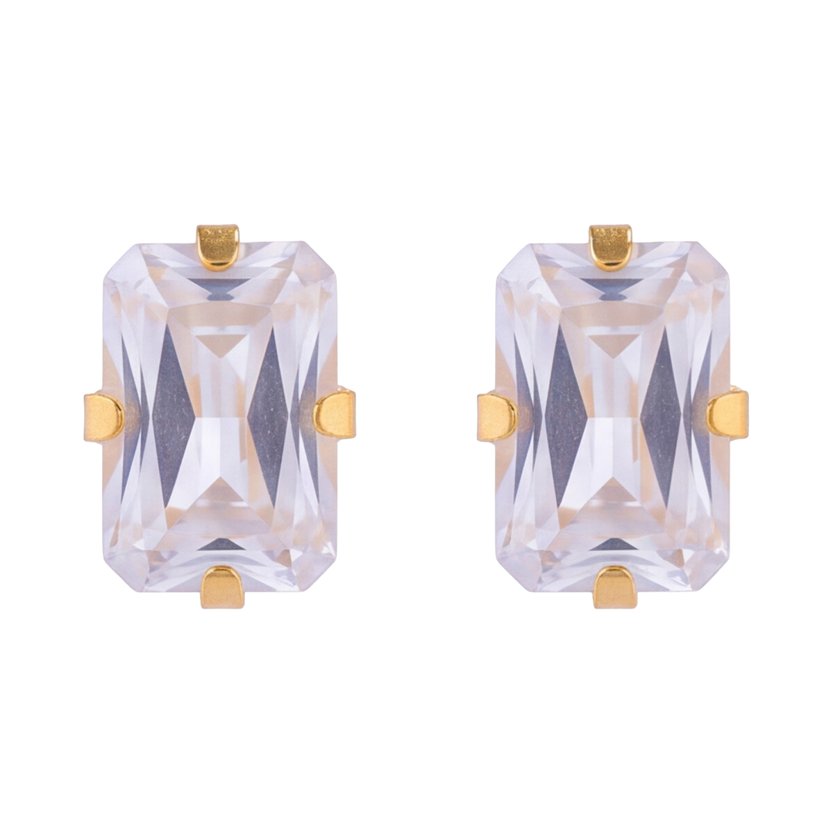 18K Gold Plated Diamond Earring 153