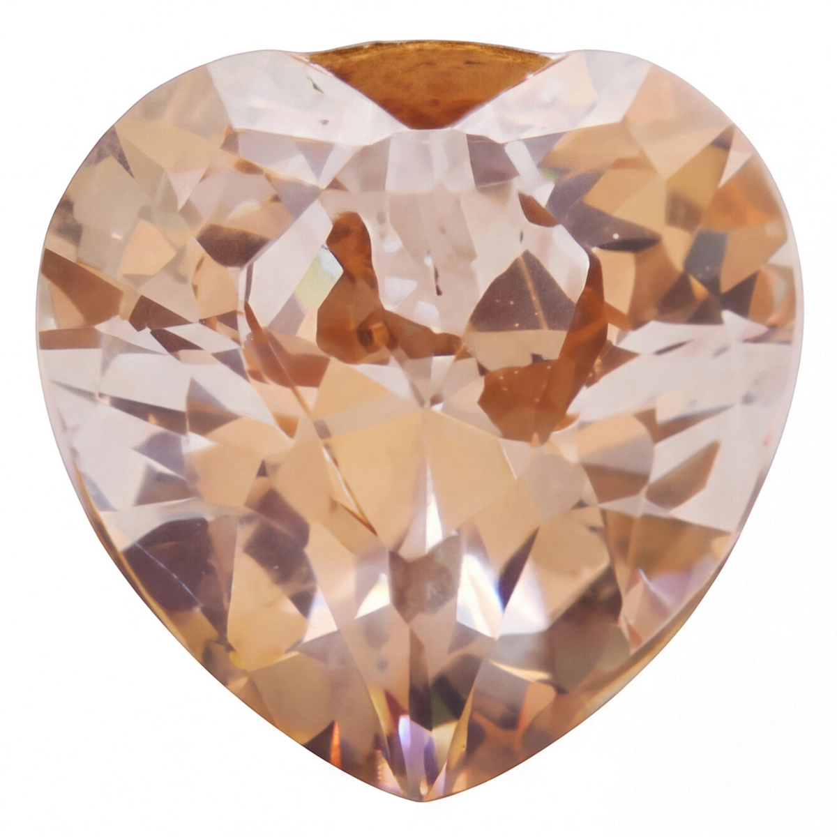 18K Gold Plated Heart Diamond Earring 154