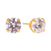 18K Gold Plated Heart Diamond Earring 156