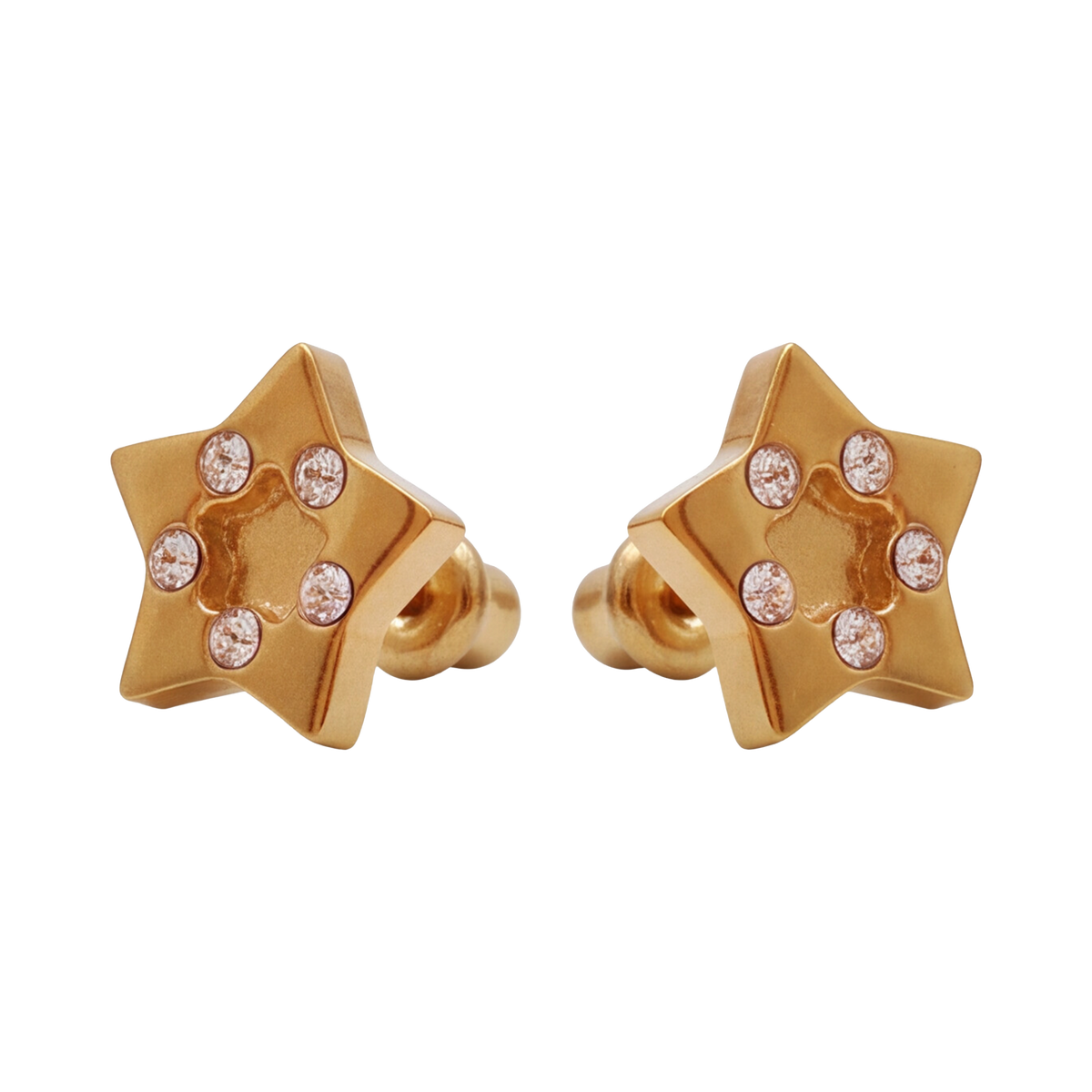 18K Gold Plated Star Earring 164