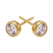 18K Gold Plated Small Diamond Earring 167