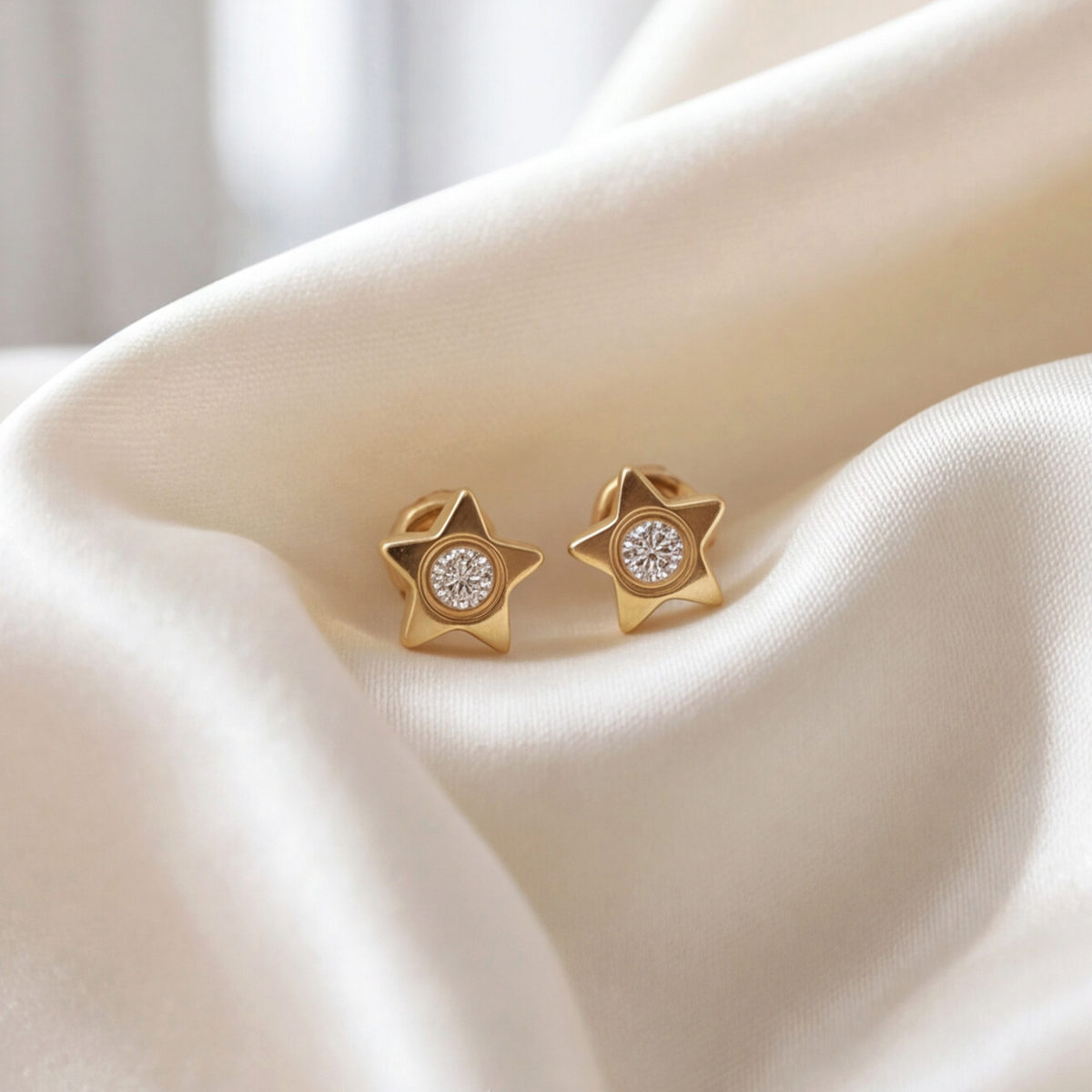 18K Gold Plated Star Earring 169