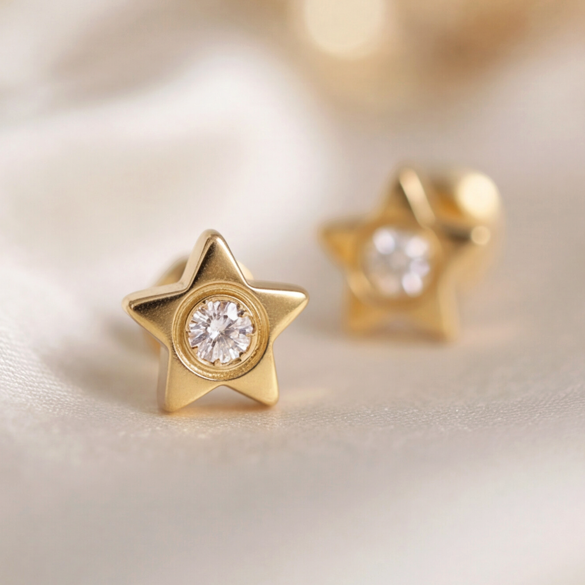 18K Gold Plated Star Earring 169