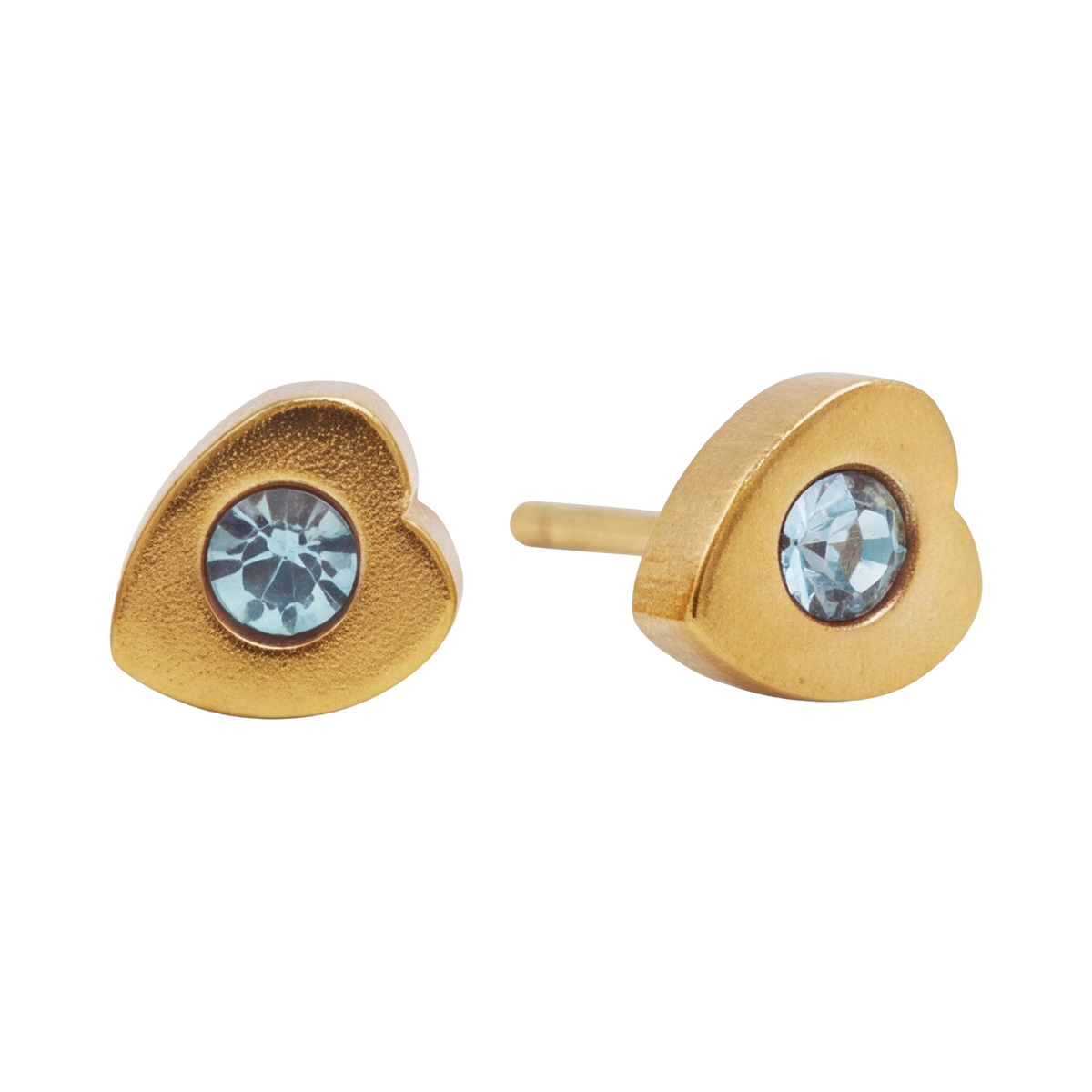 18K Gold Plated Golden Heart Earring 173