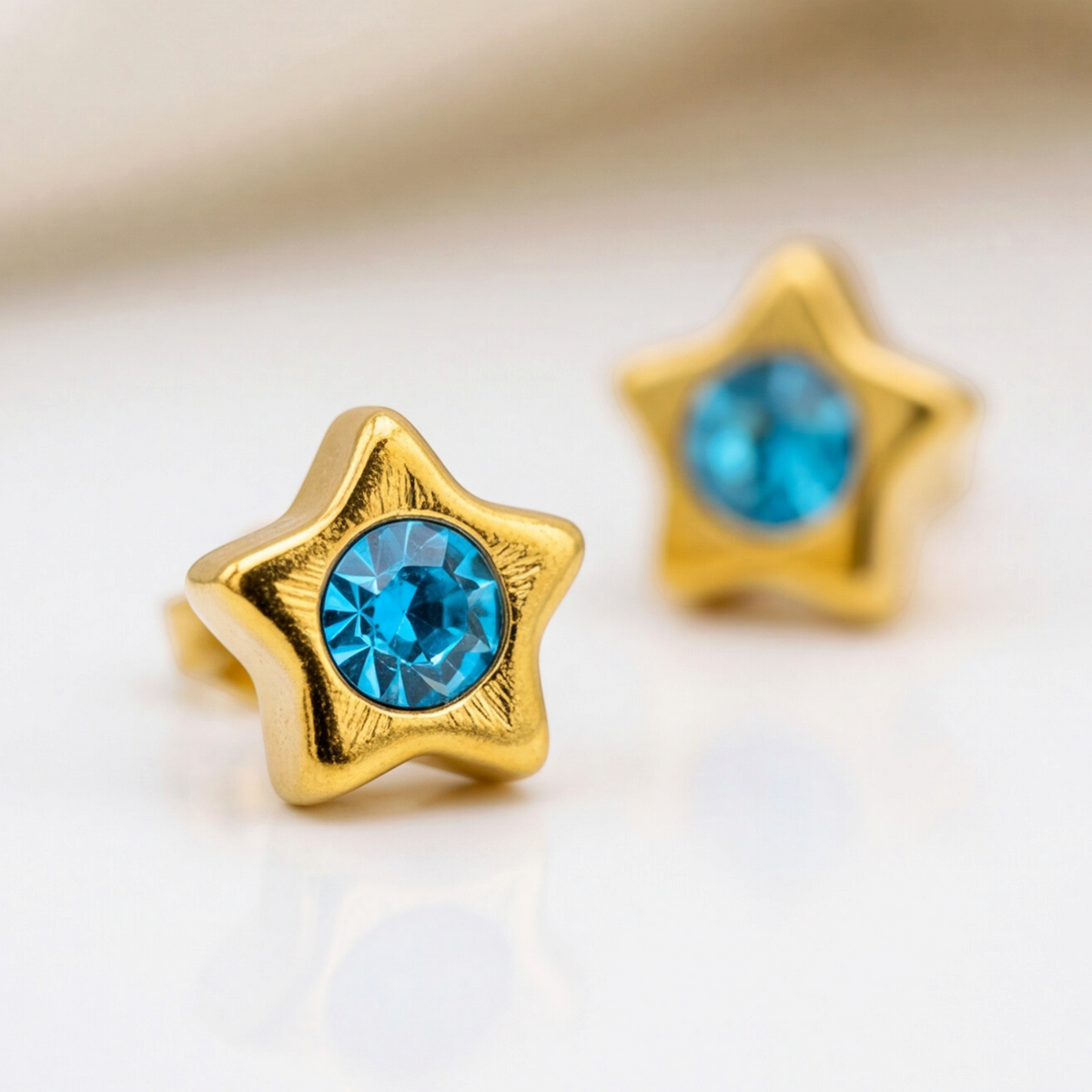18K Gold Plated Star Earring 174