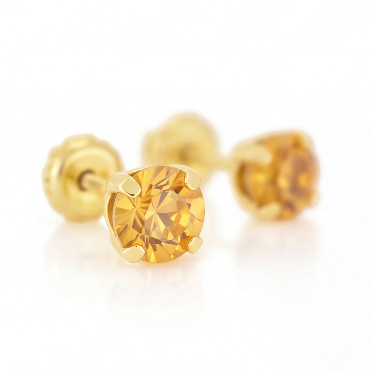 18K Gold Plated Small Diamond Earring 175