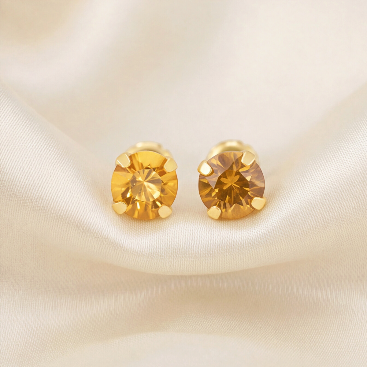 18K Gold Plated Small Diamond Earring 175
