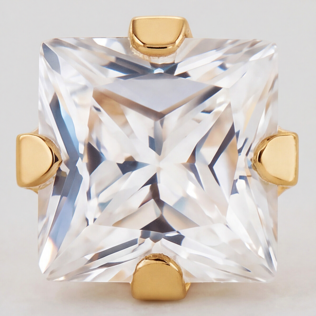 18K Gold Plated Small Diamond Earring 178