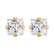 18K Gold Plated Small Diamond Earring 178