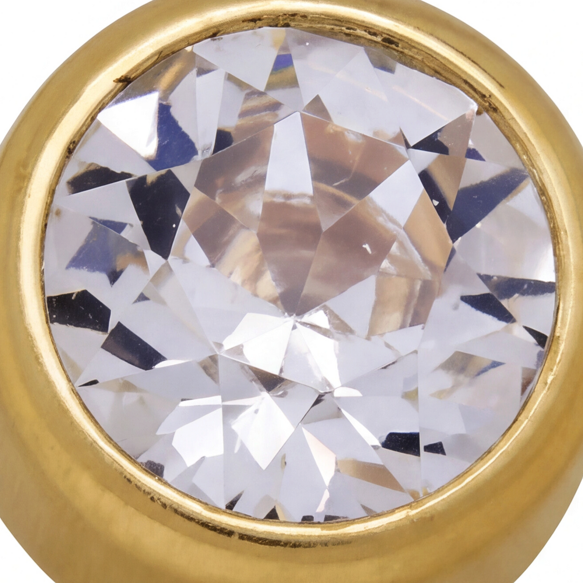 18K Gold Plated Small Diamond Earring 179