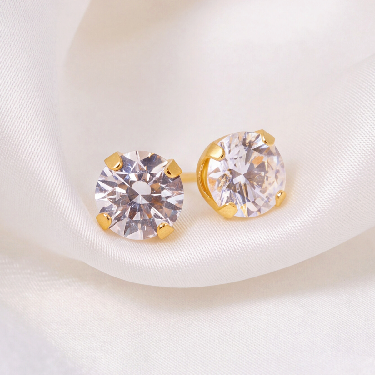 18K Gold Plated Diamond Earring 180