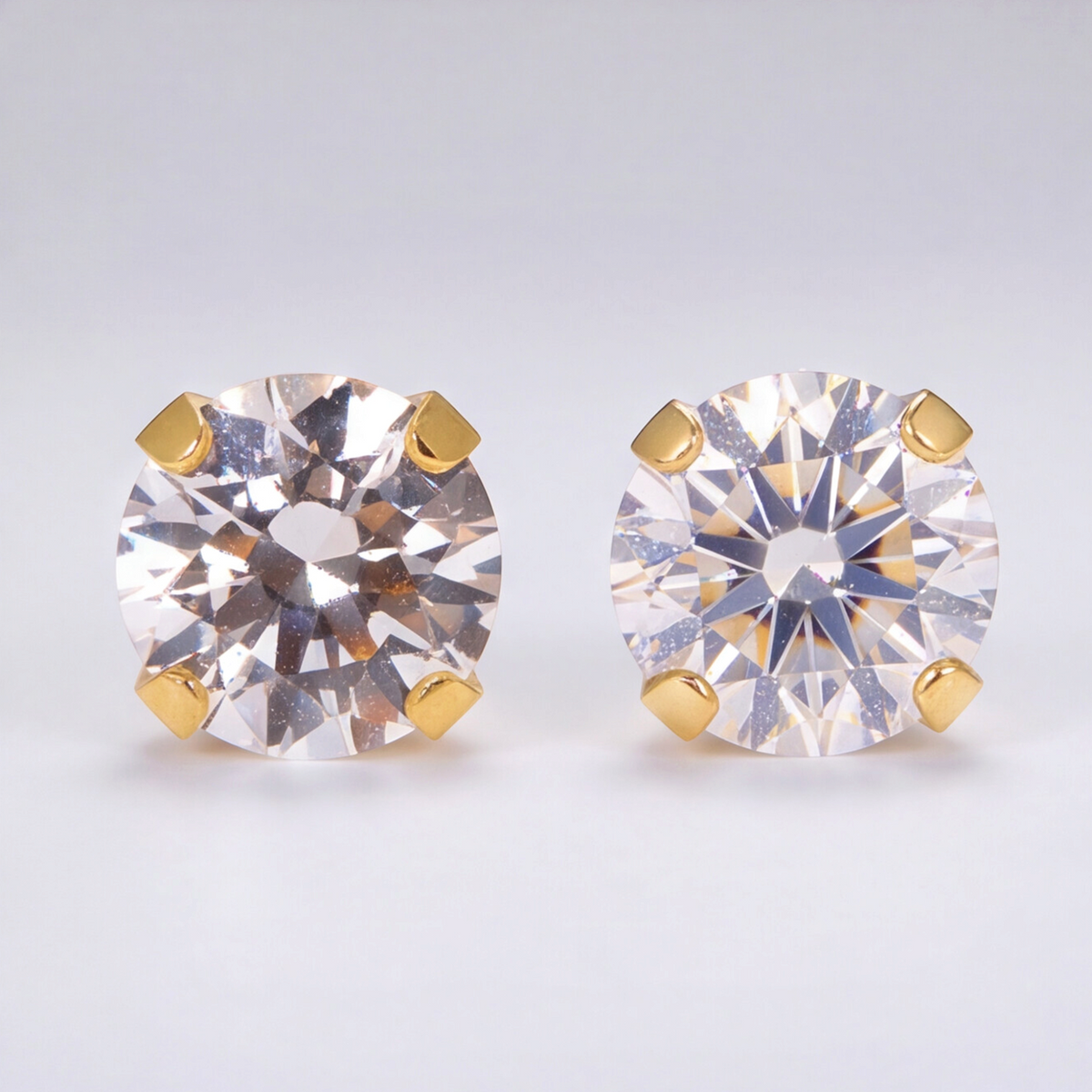 18K Gold Plated Diamond Earring 180