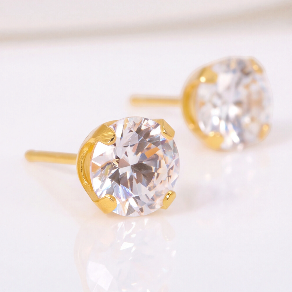 18K Gold Plated Diamond Earring 180