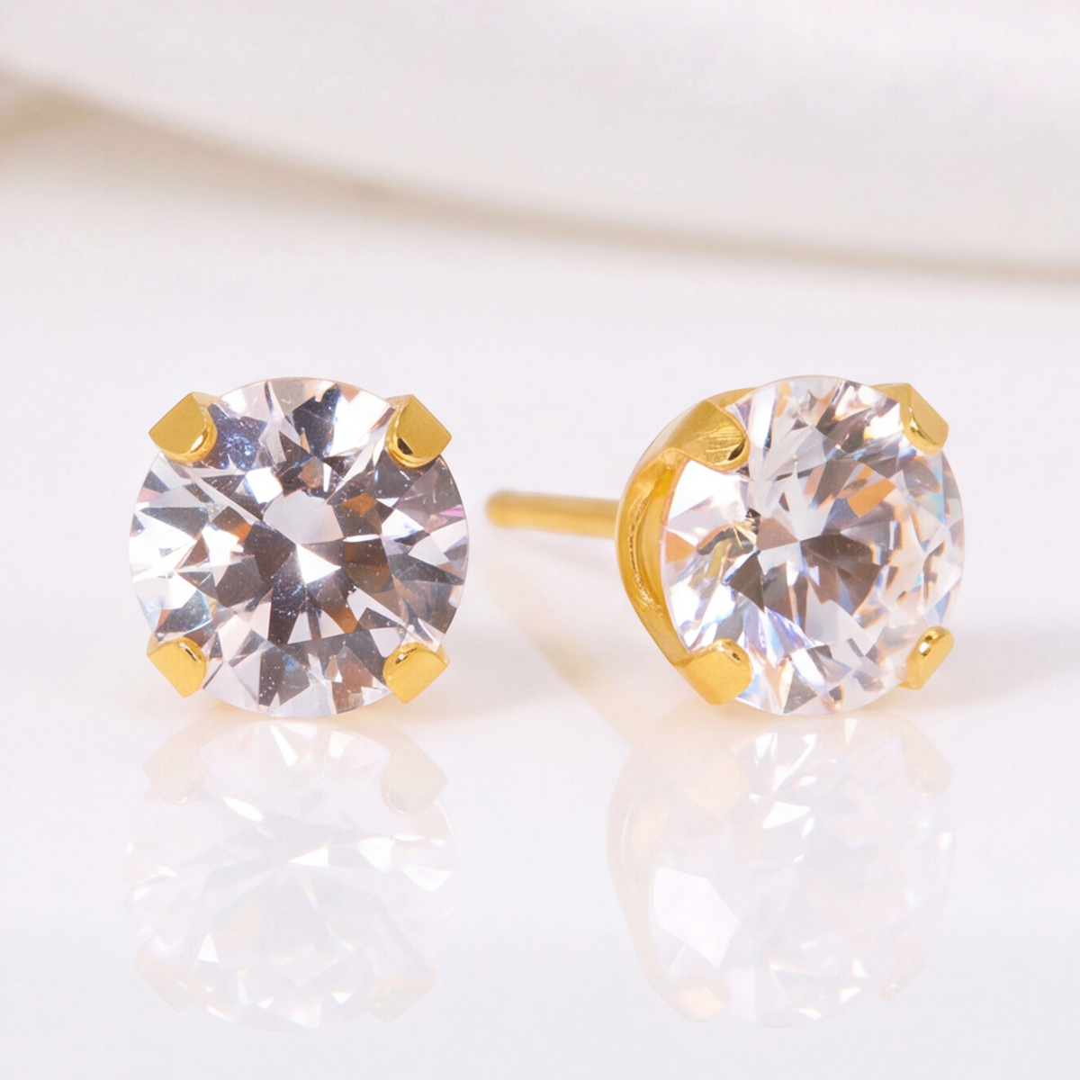 18K Gold Plated Diamond Earring 180