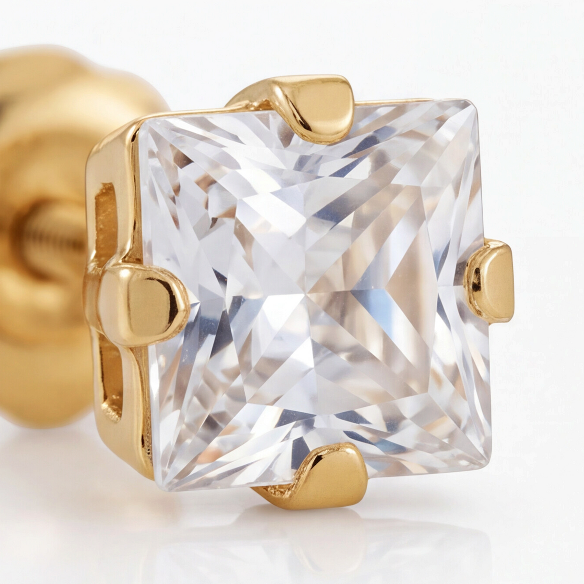 18K Gold Plated Diamond Earring 181