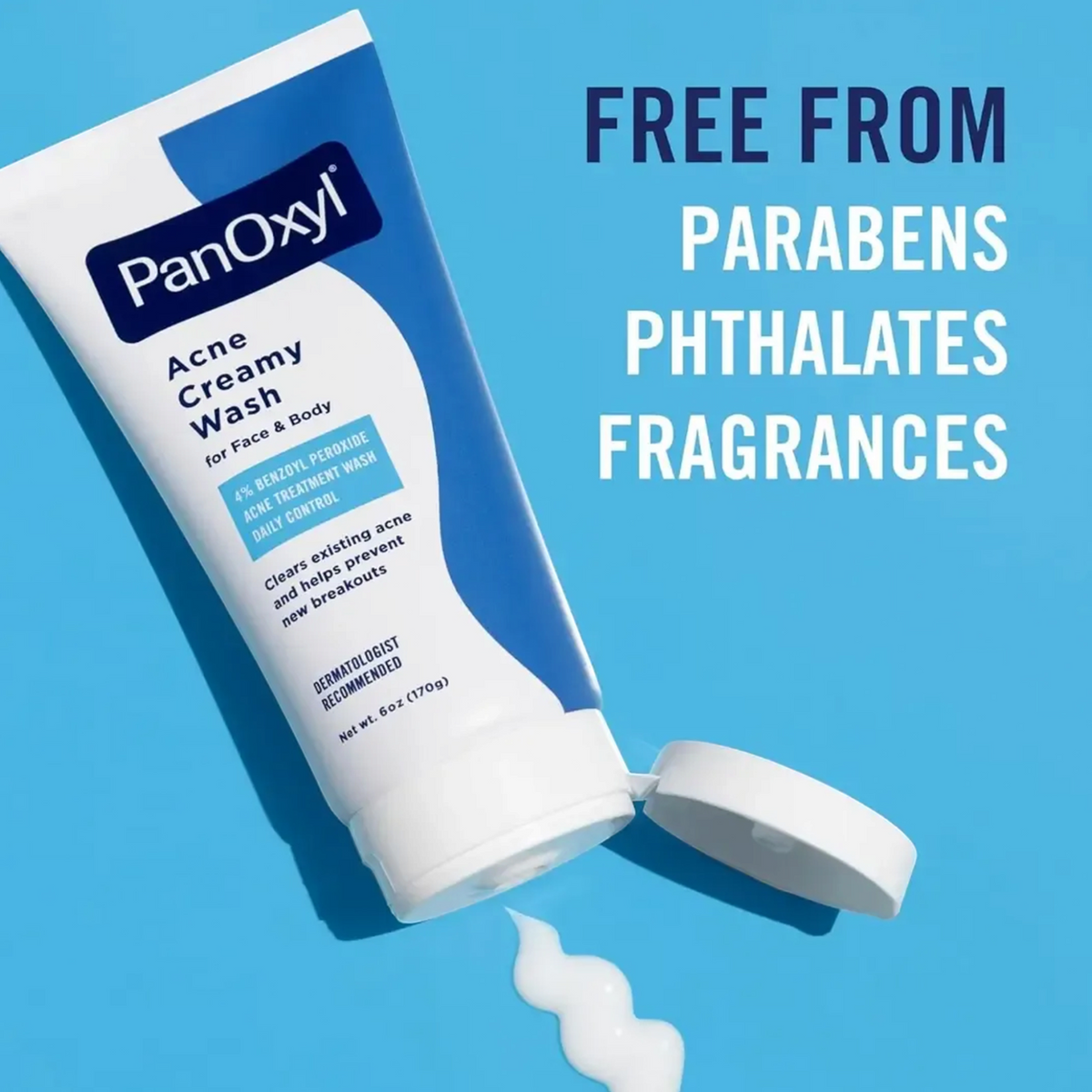 Acne Creamy Wash Face & Body 4% Benzoyl Peroxide