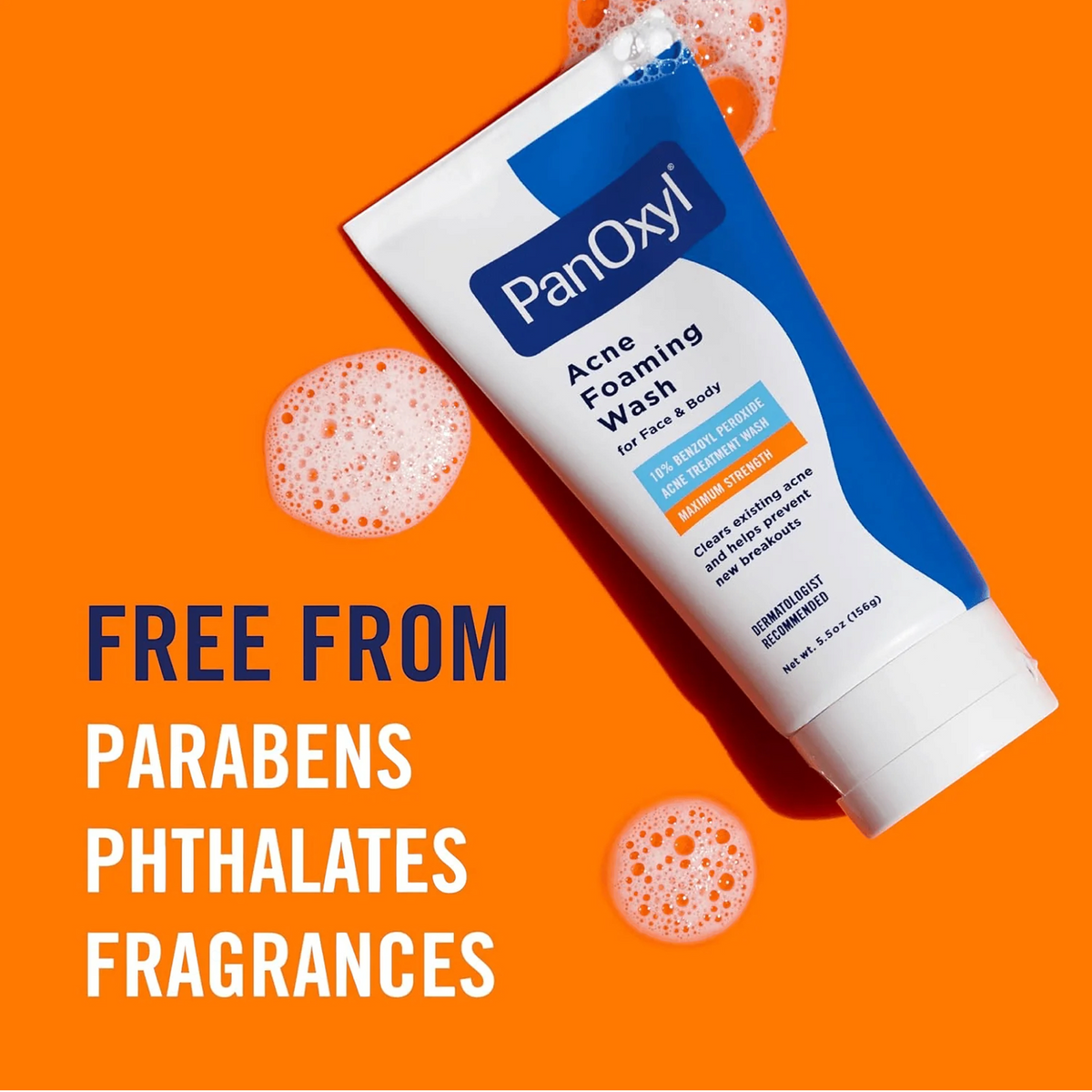 Acne Foaming Wash Maximum Strength 10% Benzoyl Peroxide