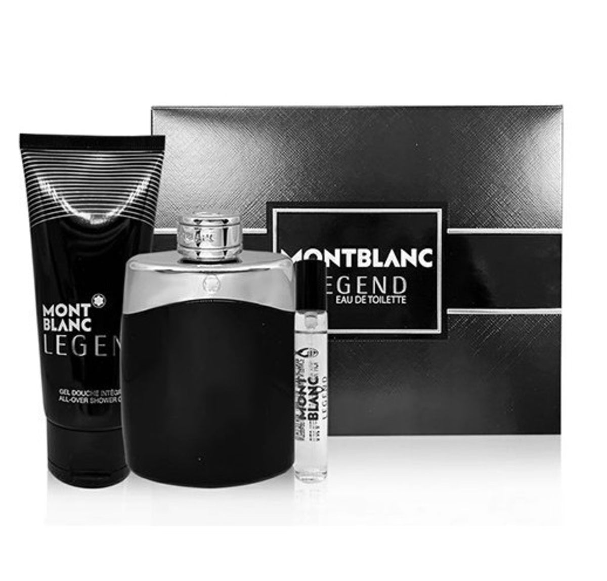 Perfume Set-Mont Blanc-Legend Eau de Toilette Perfume Pen & Shower Gel Gift Set-M