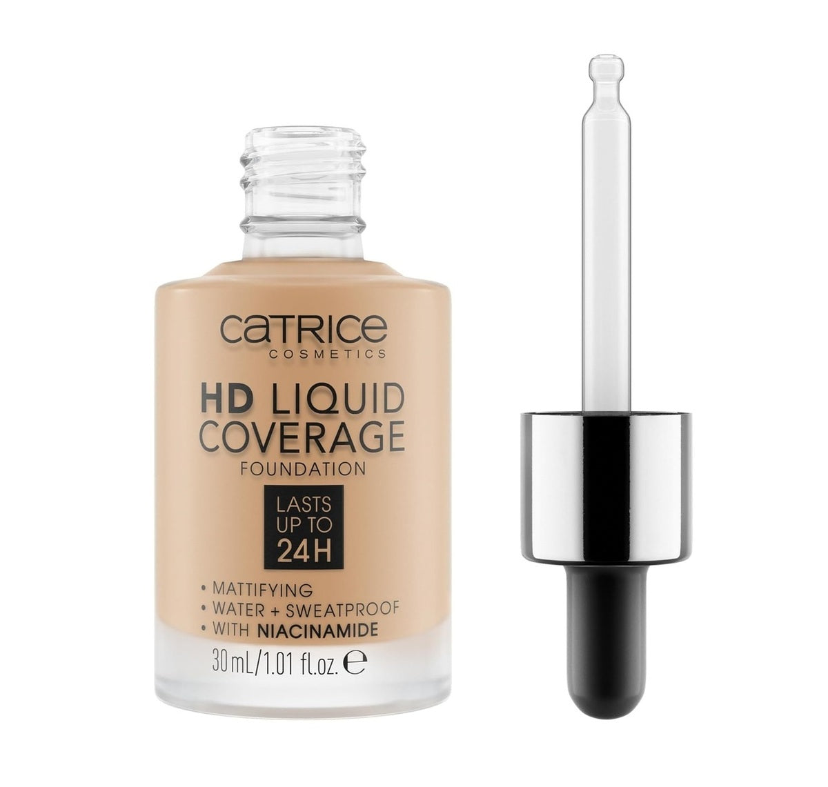 Foundation-Catrice-HD Liquid Coverage Foundation-032-Nude Beige-F-30ML