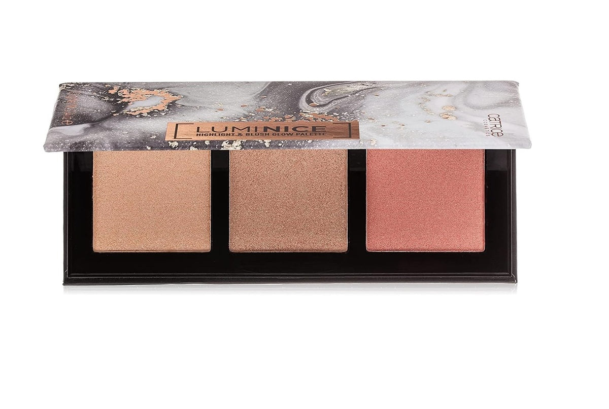Face Palette-Catrice-Luminice Highlight & Blush Glow Palette-010-Rose Vibes Only-F-12.6G