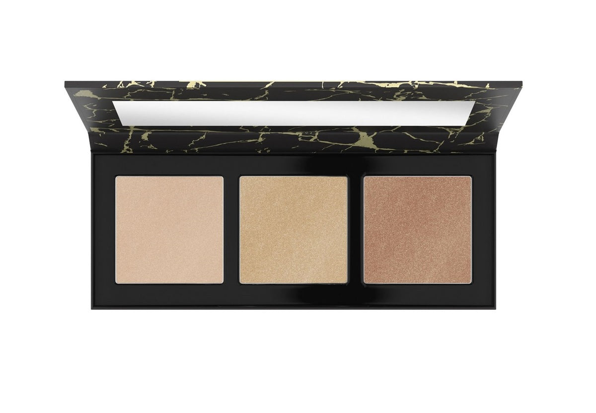 Face Palette-Catrice-Luminice Highlight & Bronze Glow Palette-020-Feel Gold-F-12.6G