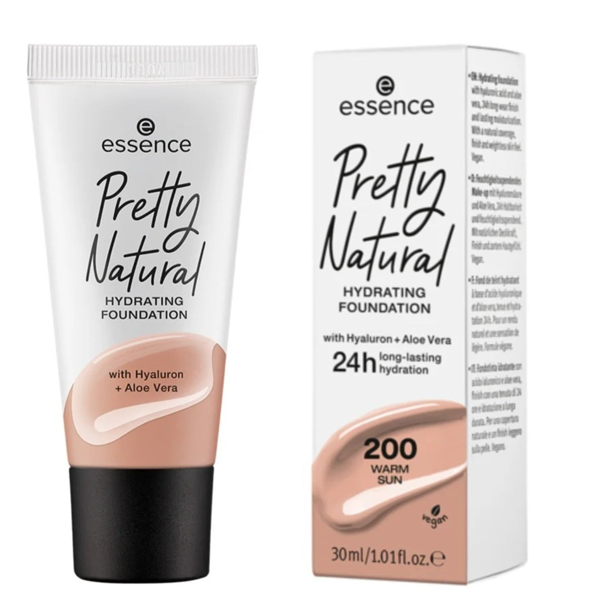 Foundation-Essence-Pretty Natural Hydrating Foundation-190-Neutral Sandstone-F-30ML