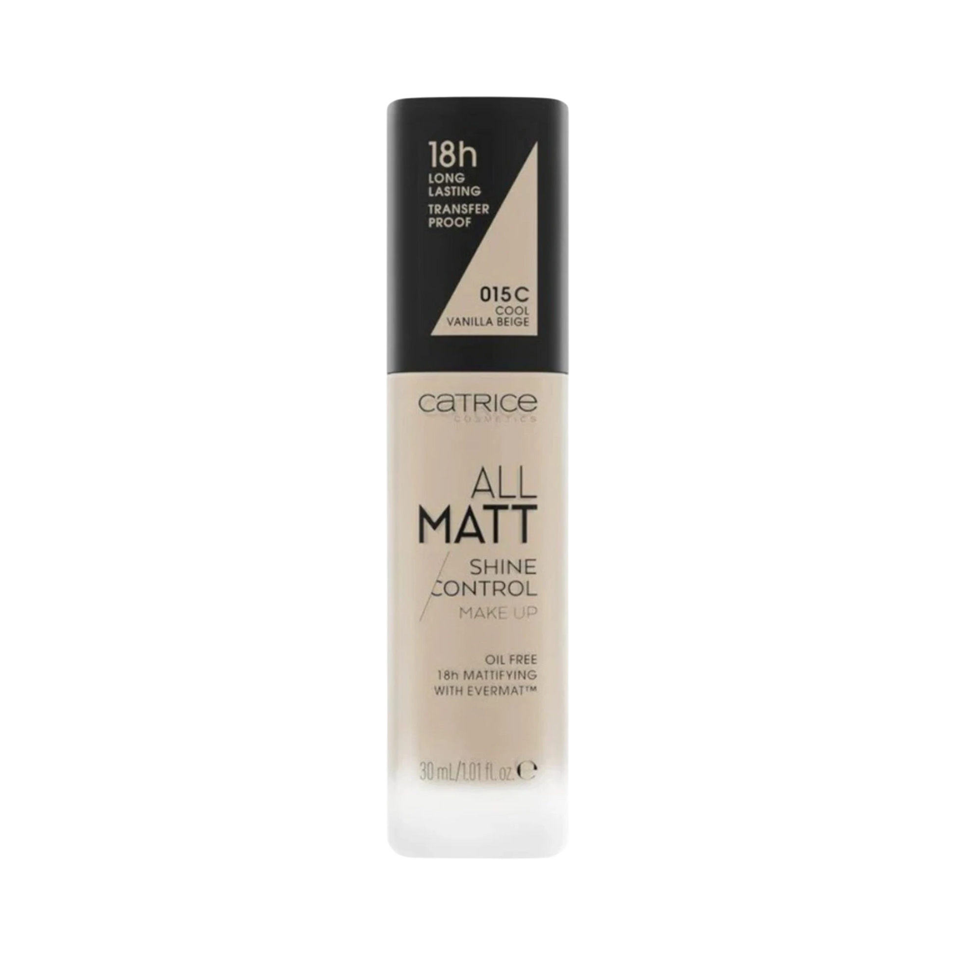 Foundation-Catrice-All Matt Shine Control Make Up Foundation-015C-Cool Vanilla Beige-F-30ML