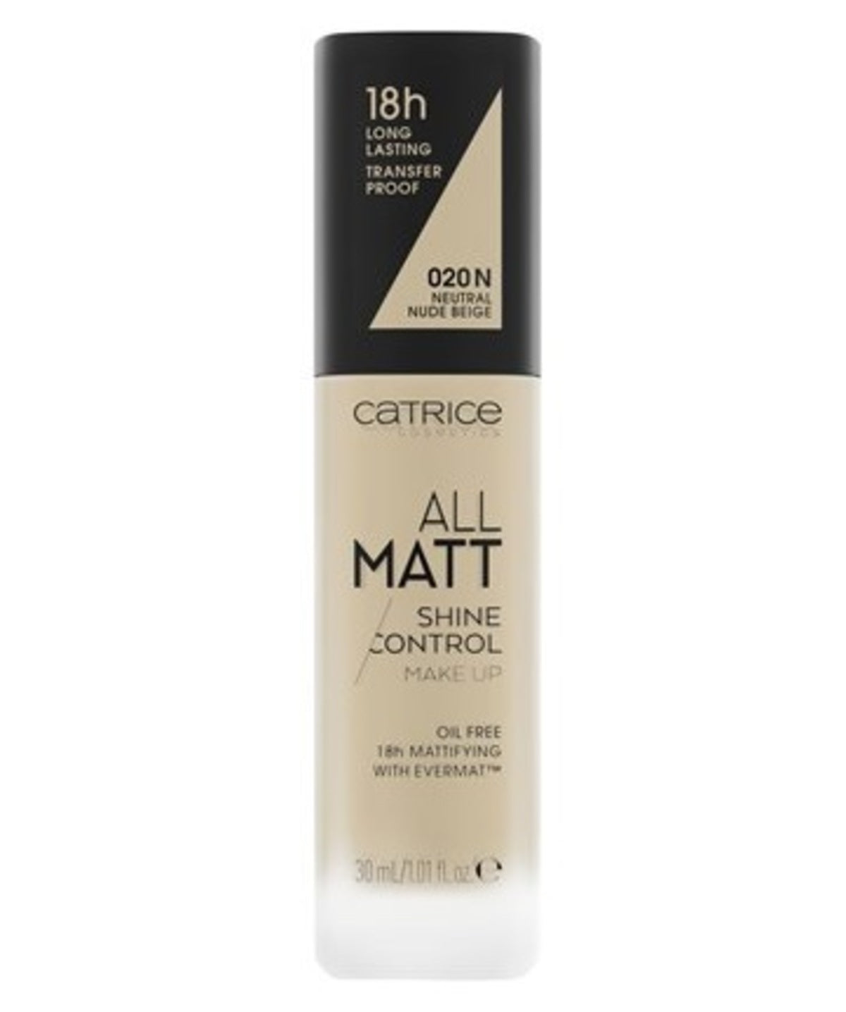 Foundation-Catrice-All Matt Shine Control Make Up Foundation-020N-Neutral Nude Beige-F-30ML