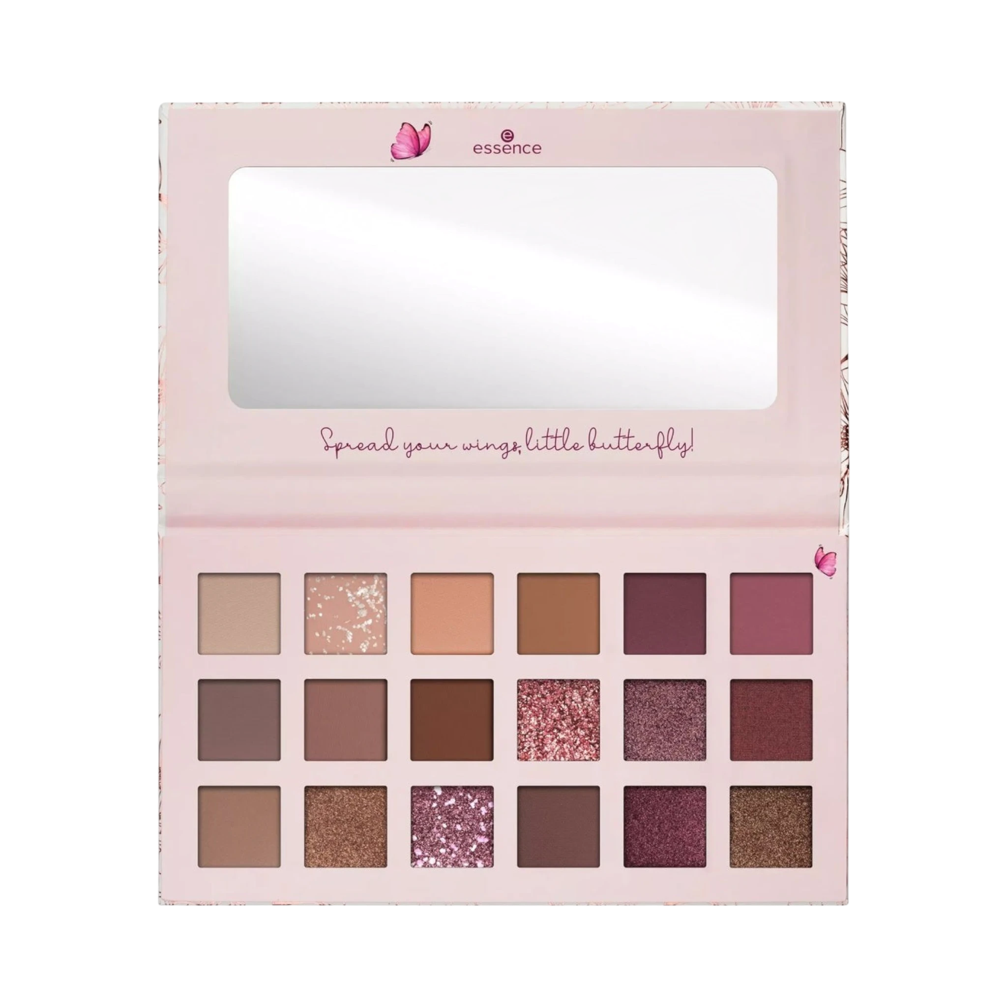 Eyeshadow Palette-Essence-Blooming Wings Eyeshadow Palette-01-F-18G