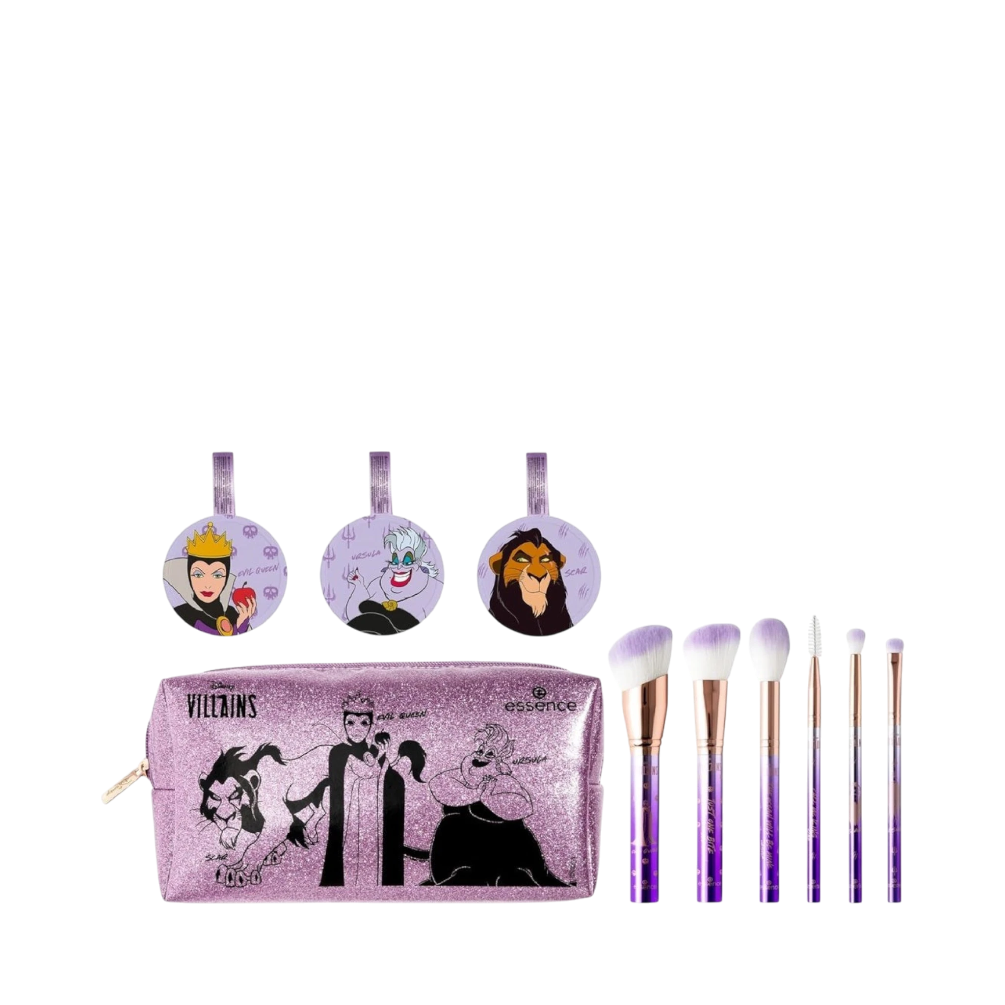 Makeup Brush Set-Essence-Disney Villains Evil Queen Make-Up Tools & Bag Set-F