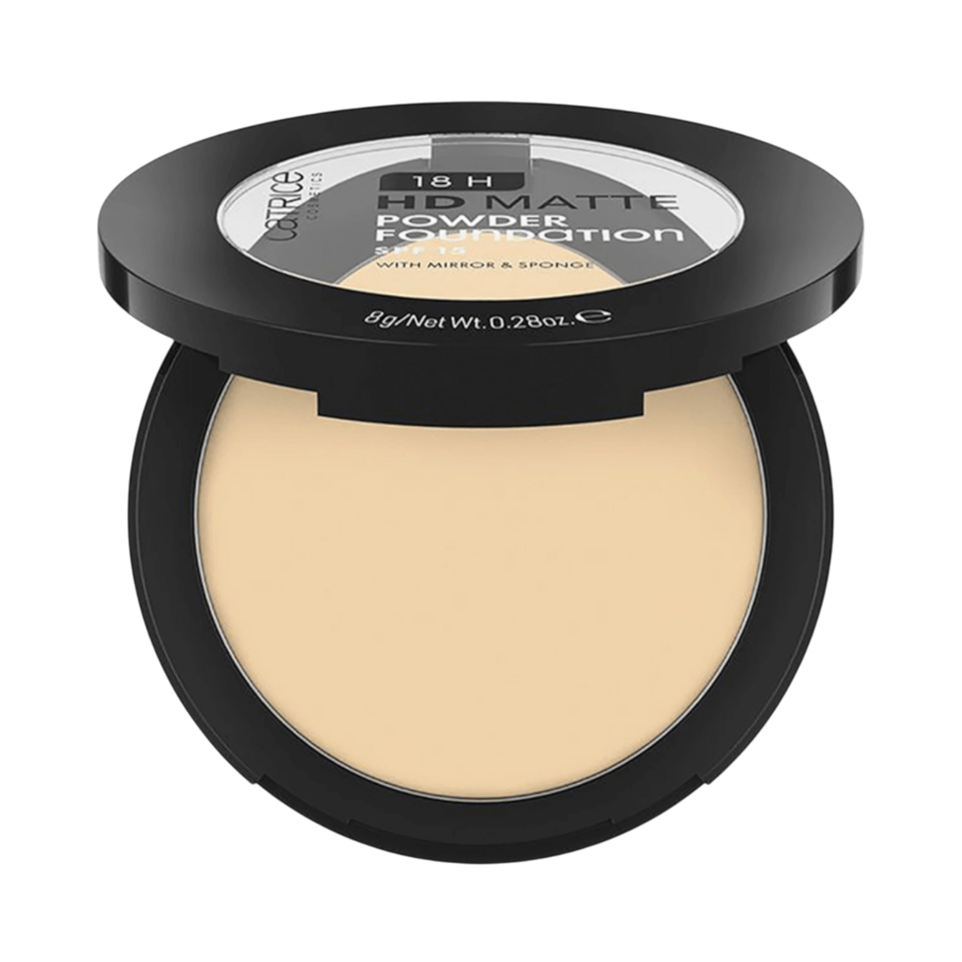 Foundation-Catrice-18H HD Matte Powder Foundation-010W-Warm-F-8G