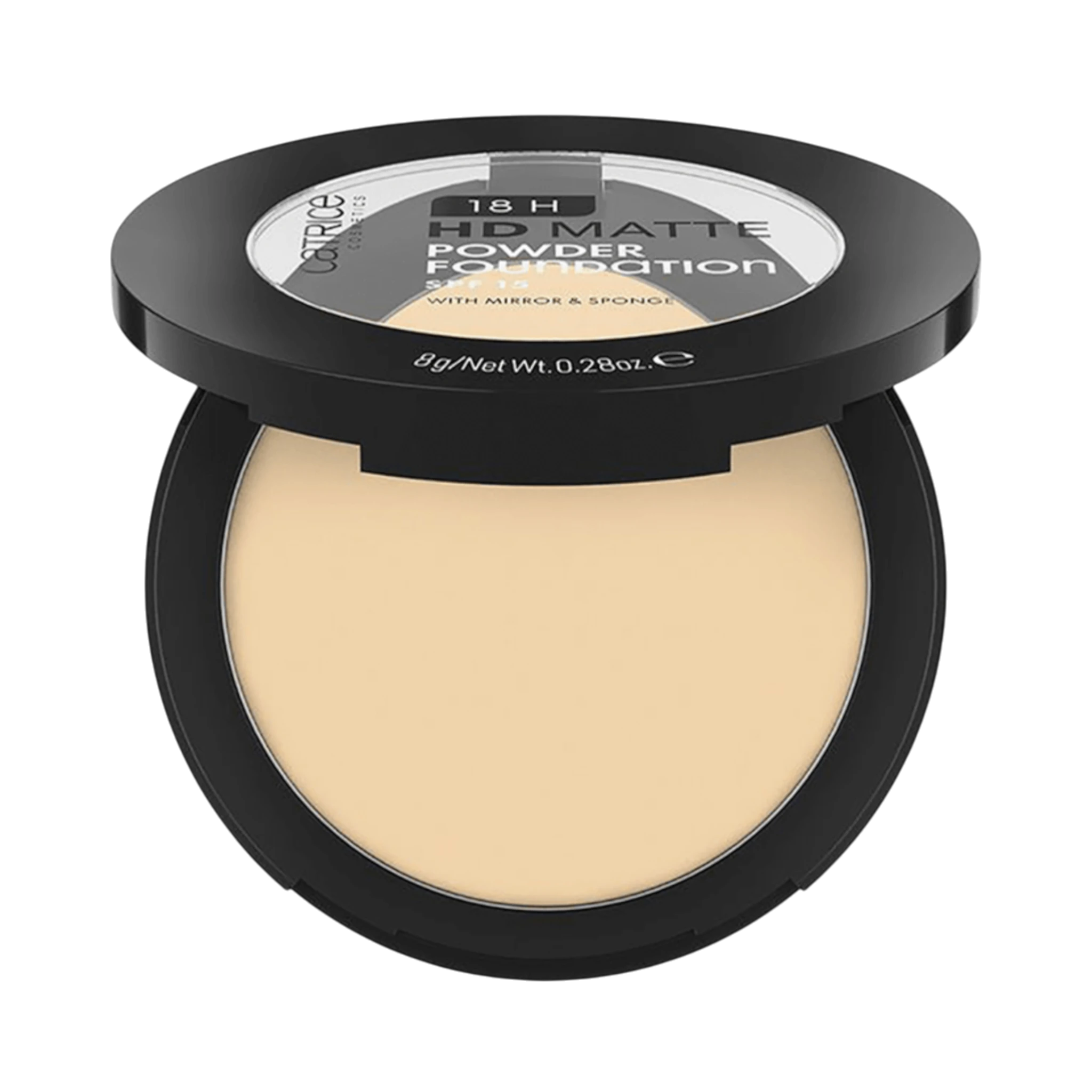 Foundation-Catrice-18H HD Matte Powder Foundation-010W-Warm-F-8G