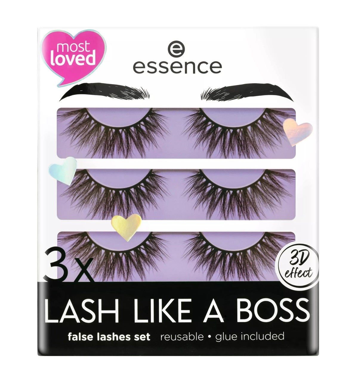 False Eyelashes-Essence-3x LASH LIKE A BOSS False Lashes Set-02-My lashes are Limitless-F