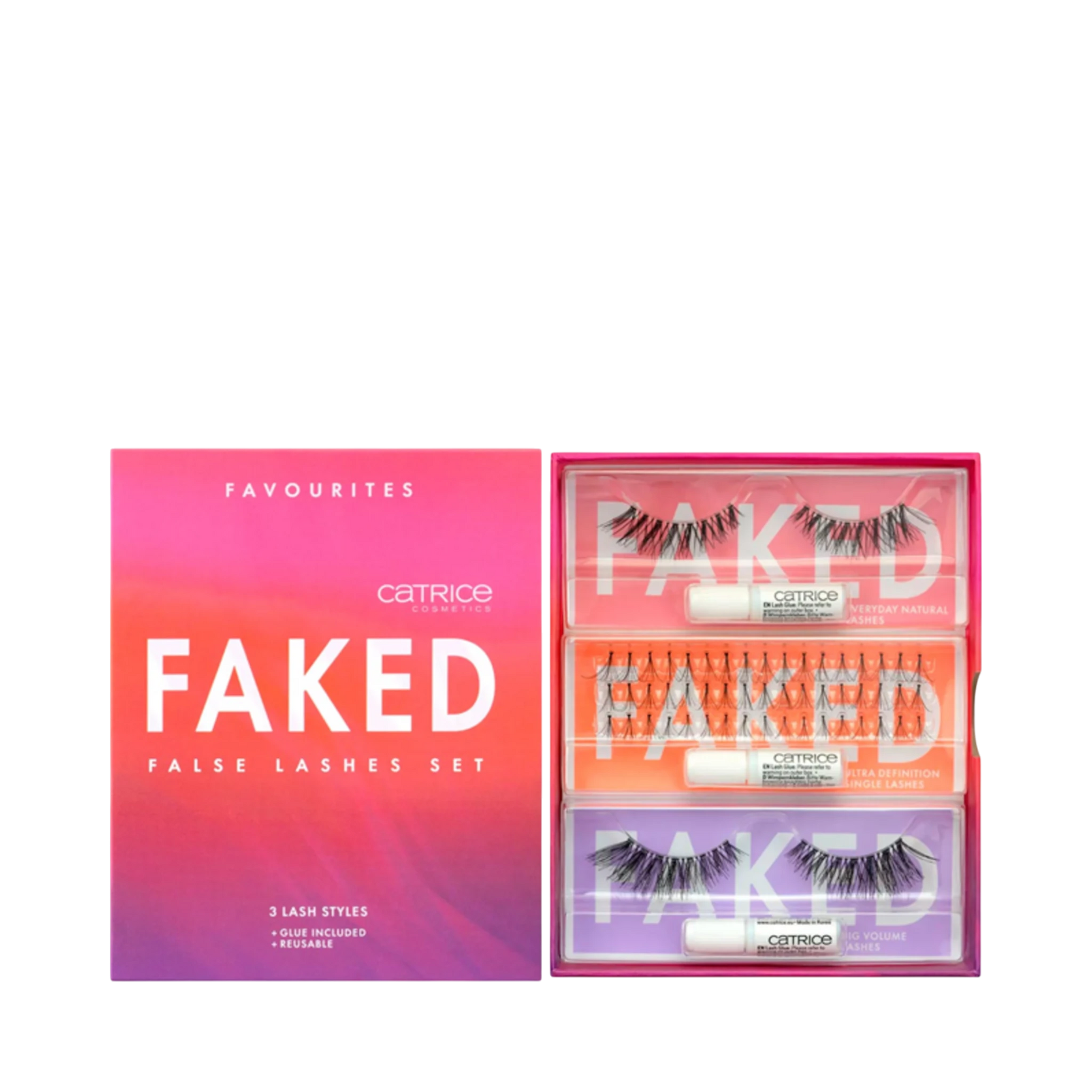 False Eyelashes-Catrice-Faked False Lashes Set-F