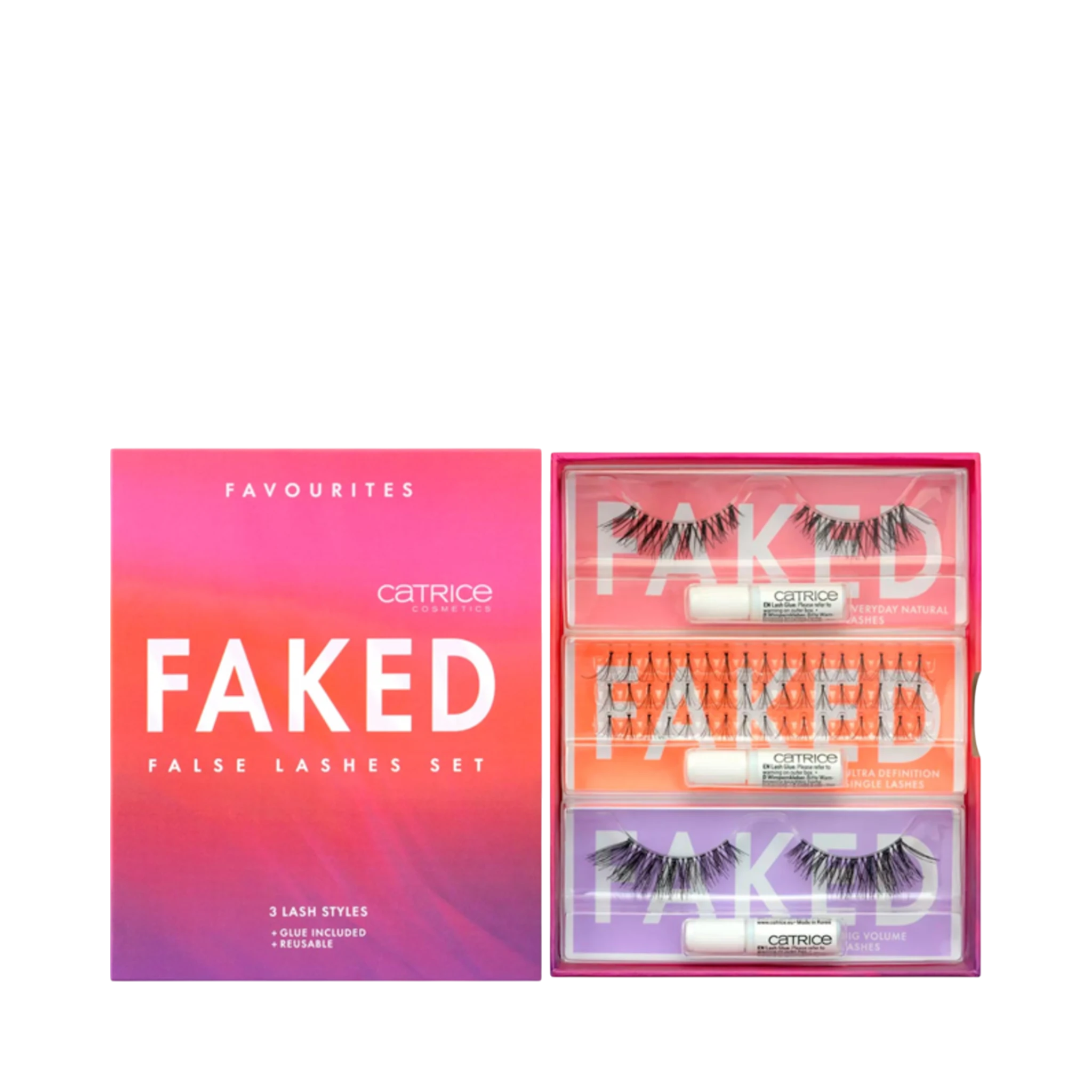 False Eyelashes-Catrice-Faked False Lashes Set-F