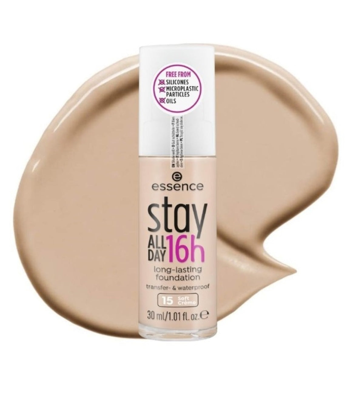 Foundation-Essence-Stay ALL DAY 16h long-lasting Foundation-15-Soft Creme-F-30ML