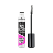 The False Lashes Mascara with curved fiber brush for extreme volume and curled lashes in black tube