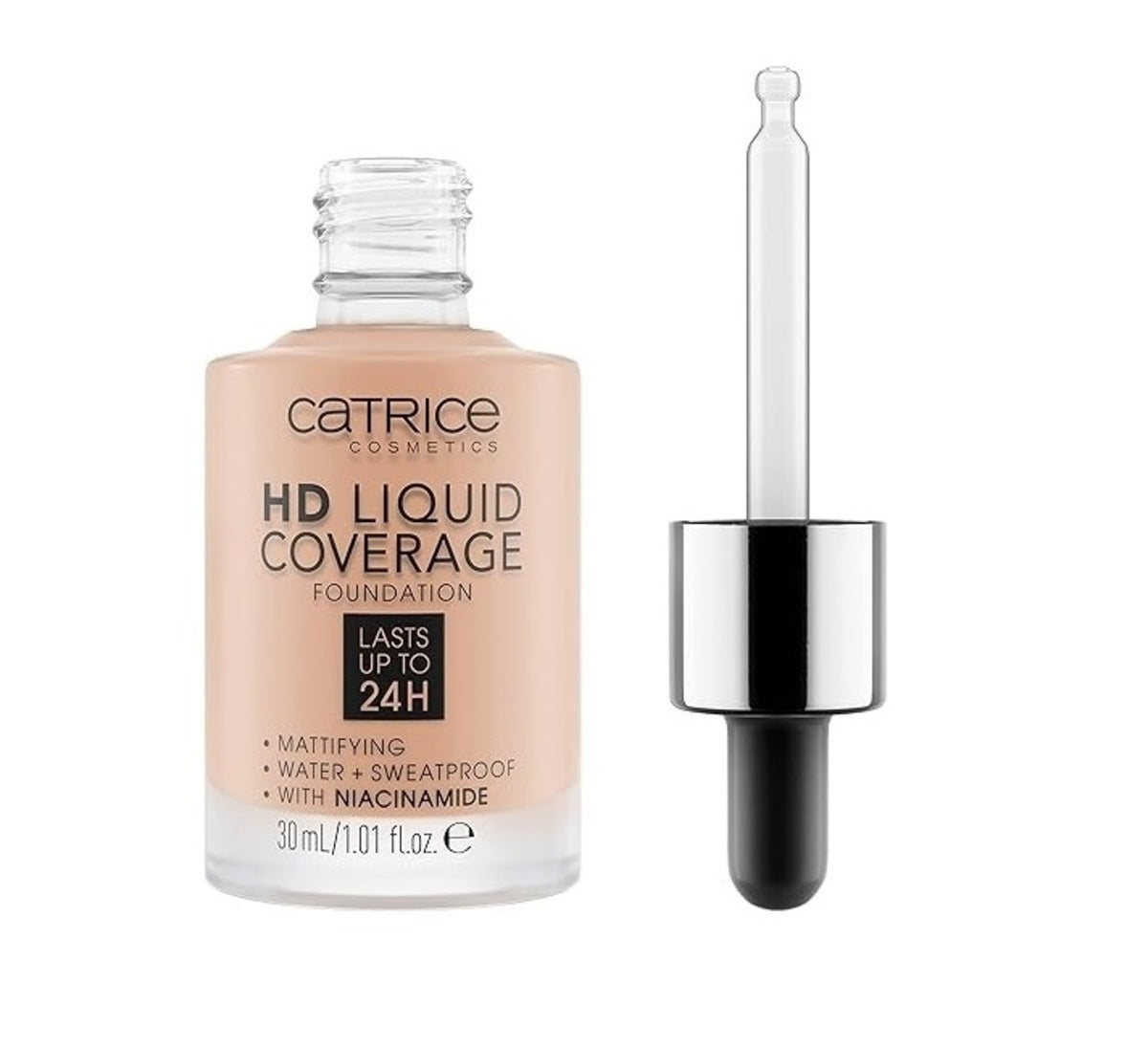 Foundation-Catrice-HD Liquid Coverage Foundation-020-Rose Beige-F-30ML