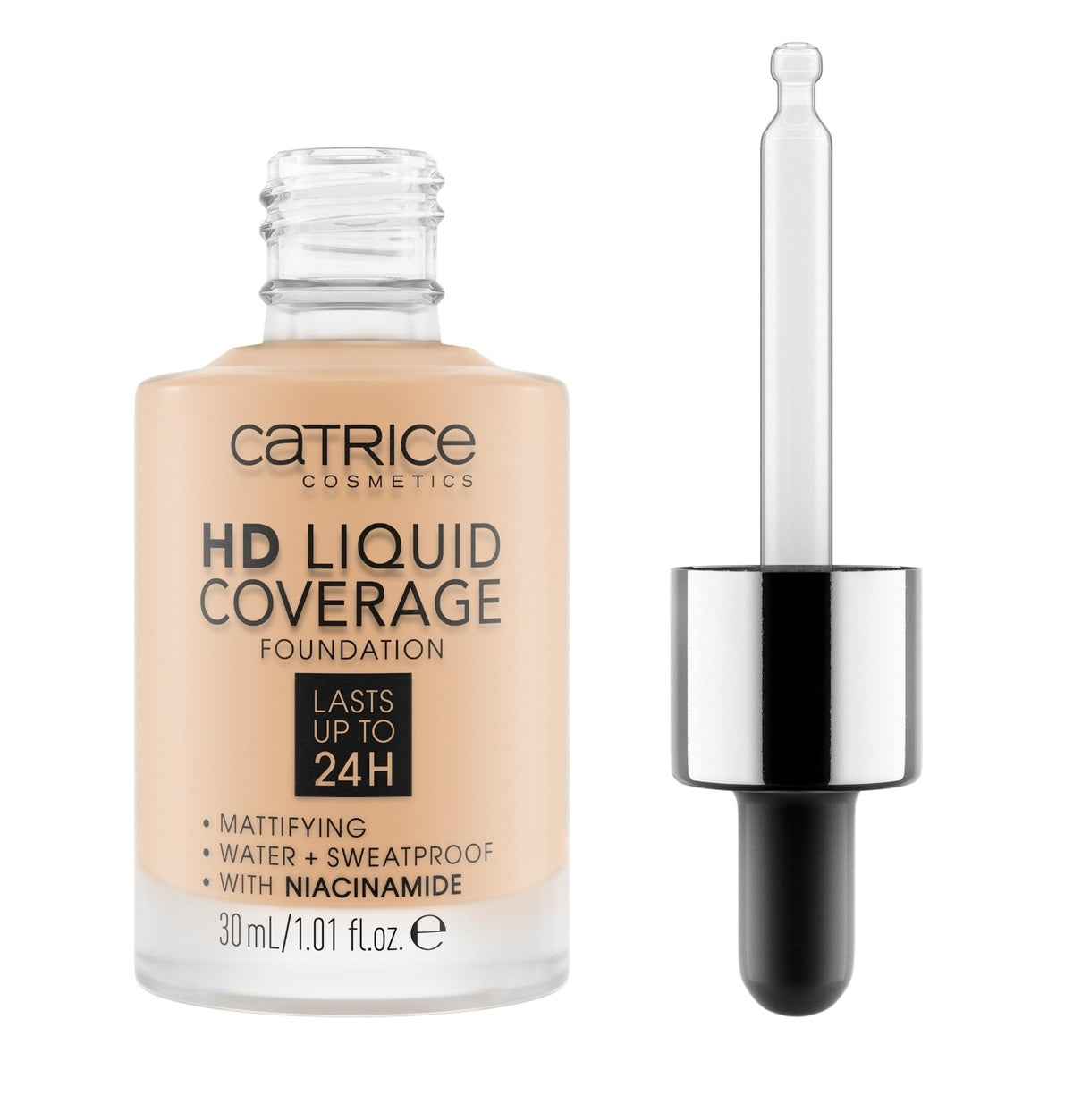 Foundation-Catrice-HD Liquid Coverage Foundation-030-Sand Beige-F-30ML