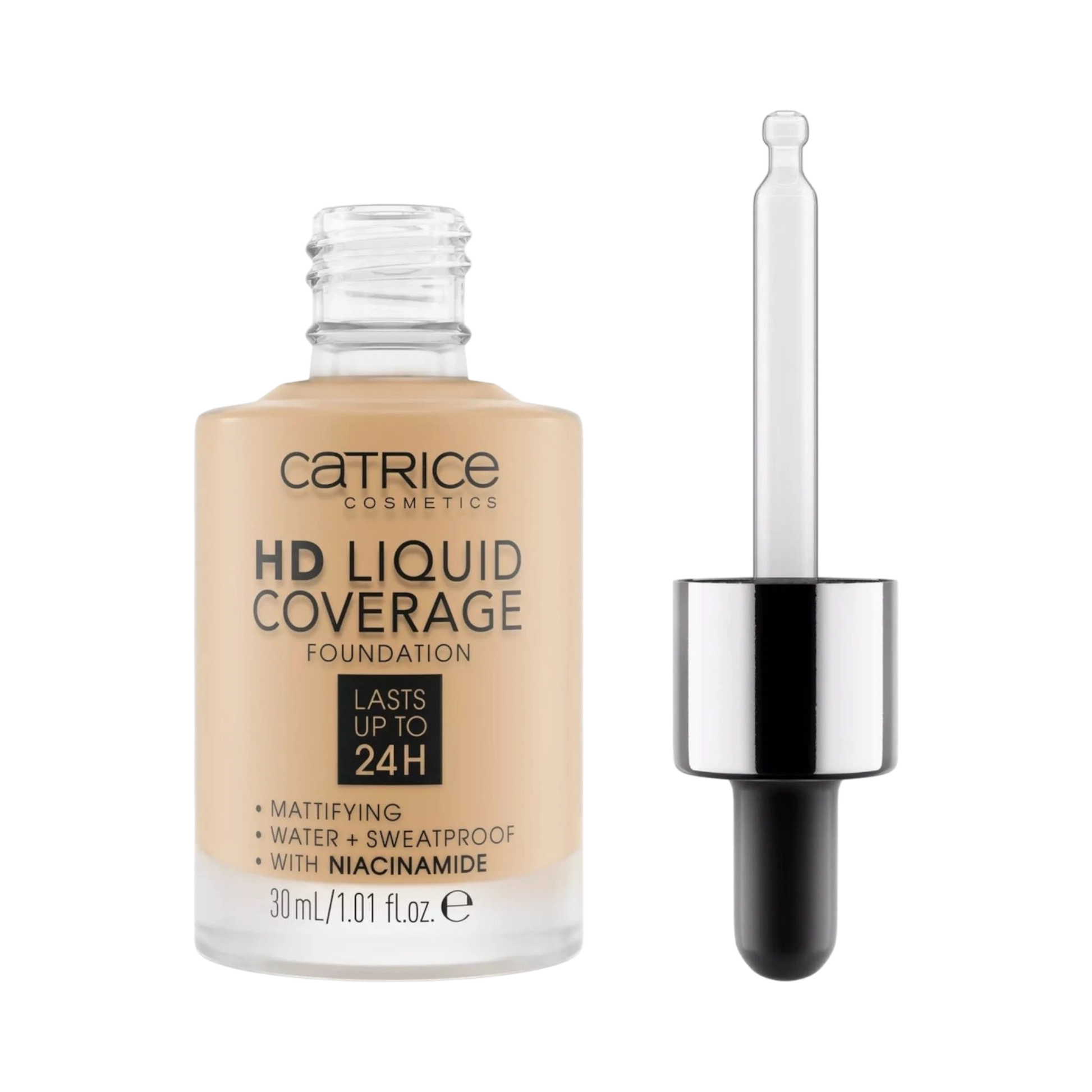 Foundation-Catrice-HD Liquid Coverage Foundation-040-Warm Beige-F-30ML