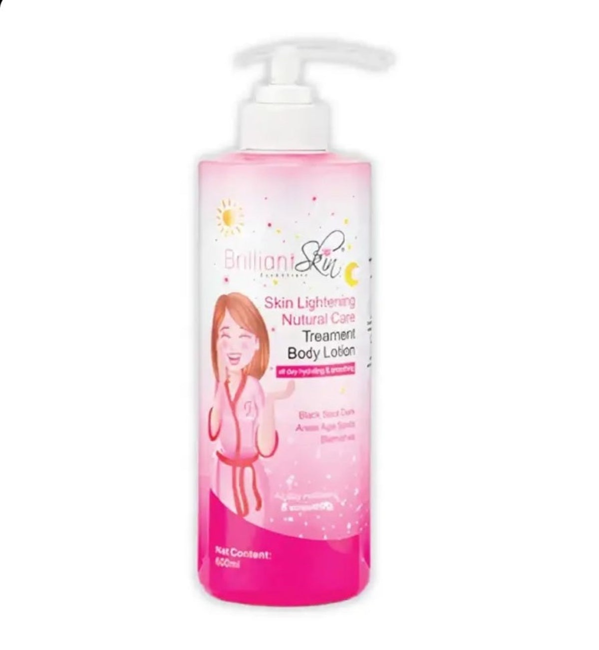 Body Lotion-Brilliant Skin-Lightening Natural Care Body Lotion-U-600ML