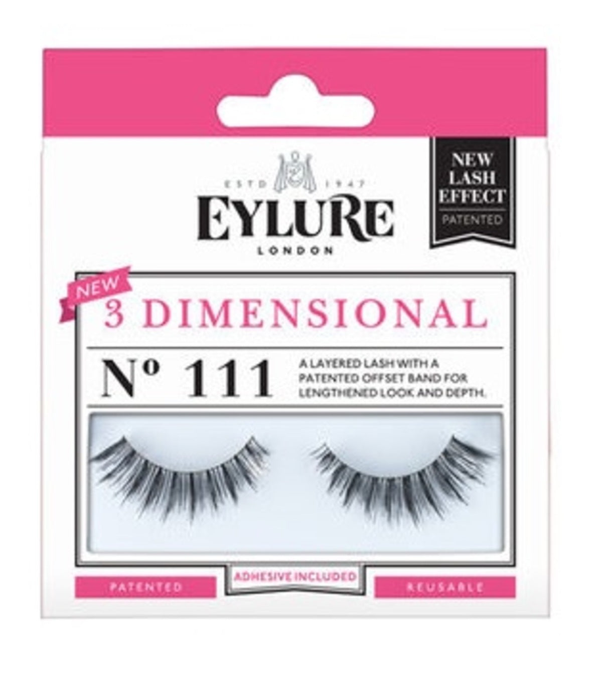 False Eyelashes-Eylure-3 Dimensional No.111 False Eyelashes-F