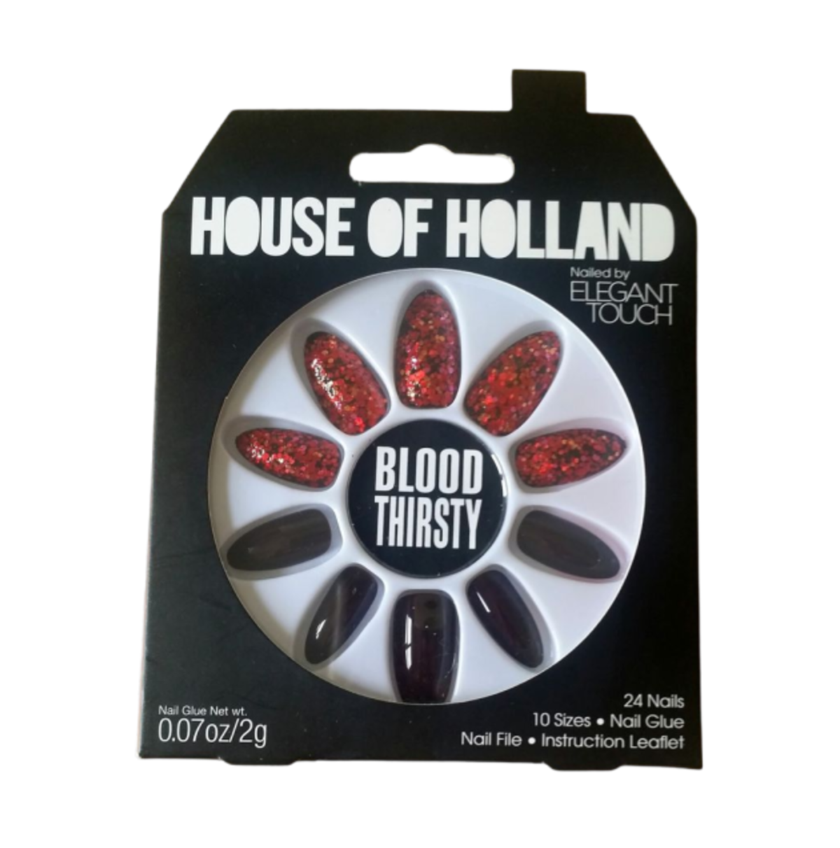 False Nails-House Of Holland-Nailed by Elegant Touch Press-on Nails-Blood Thirsty-F-24PCS