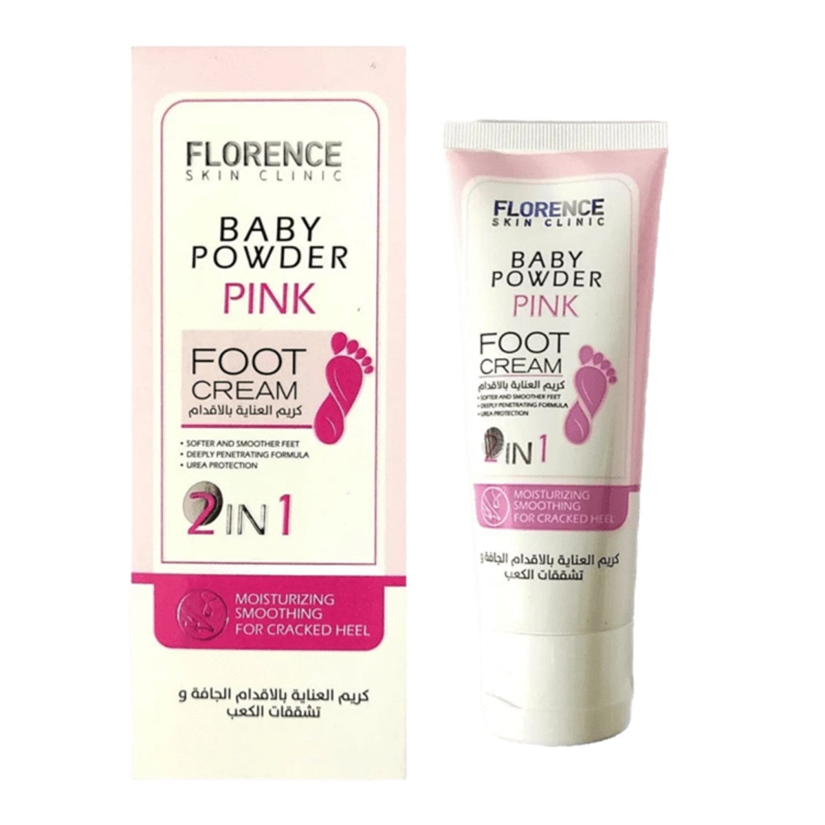 Foot Cream-Florence-Baby Powder Pink Foot Cream-F-75ML
