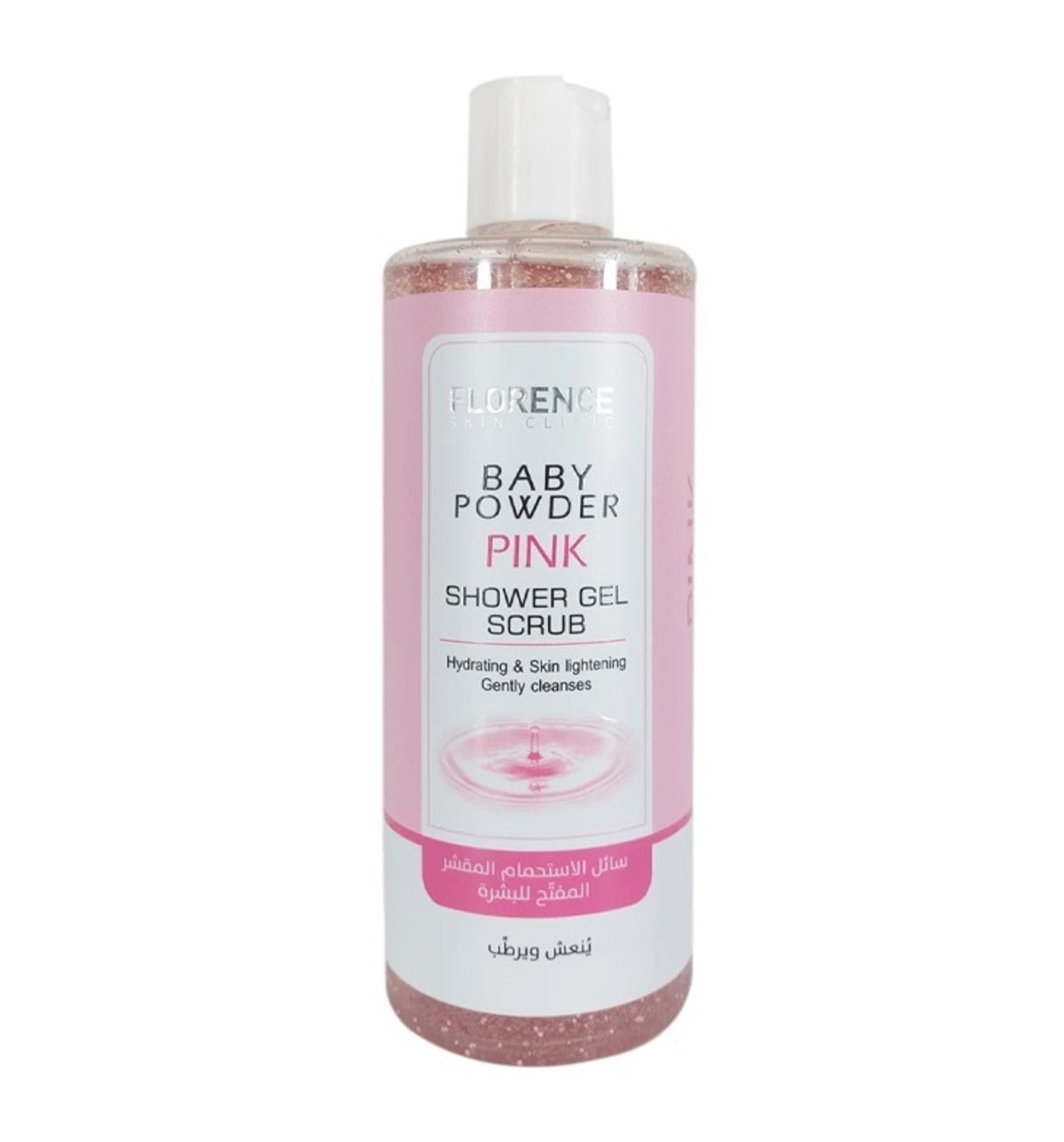 Shower Gel-Florence-Baby Powder Exfoliating Shower Gel-U-500ML